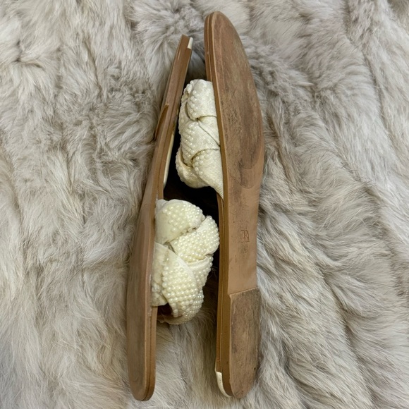 Zara Cream Woven Sandals - Picture 6 of 8